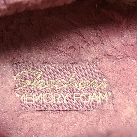 SKECHERS Sparkle Cozy Lite faux fur slippers size 12 - Picture 7 of 10